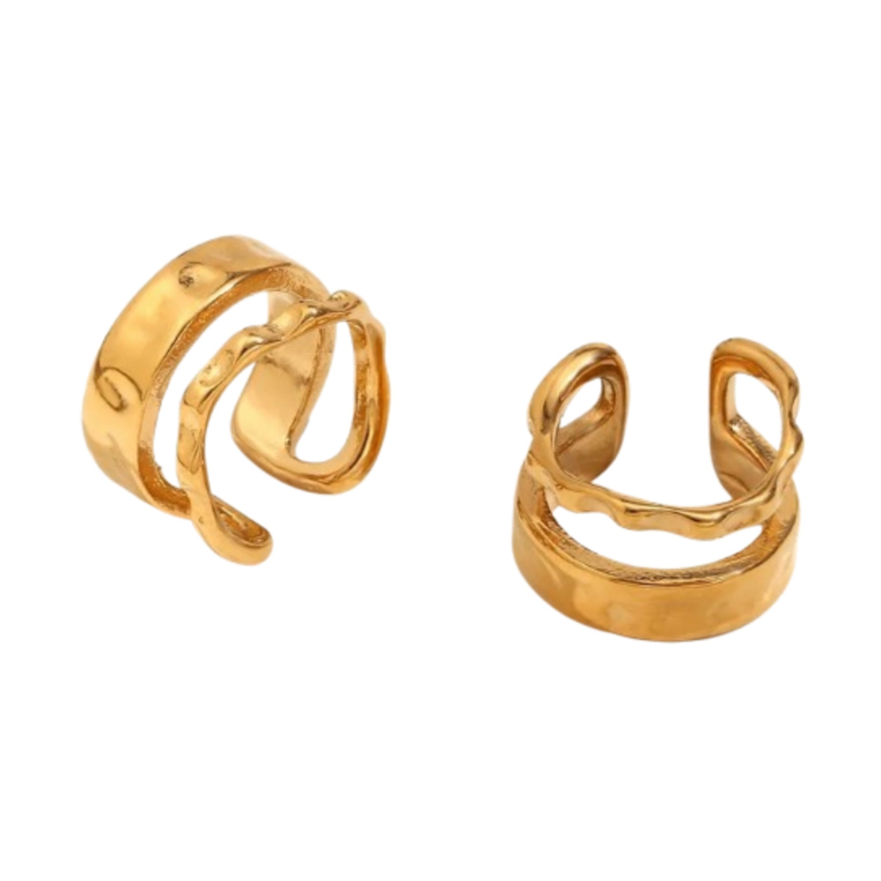 Brinco Piercing Fake Assimétrico Duo