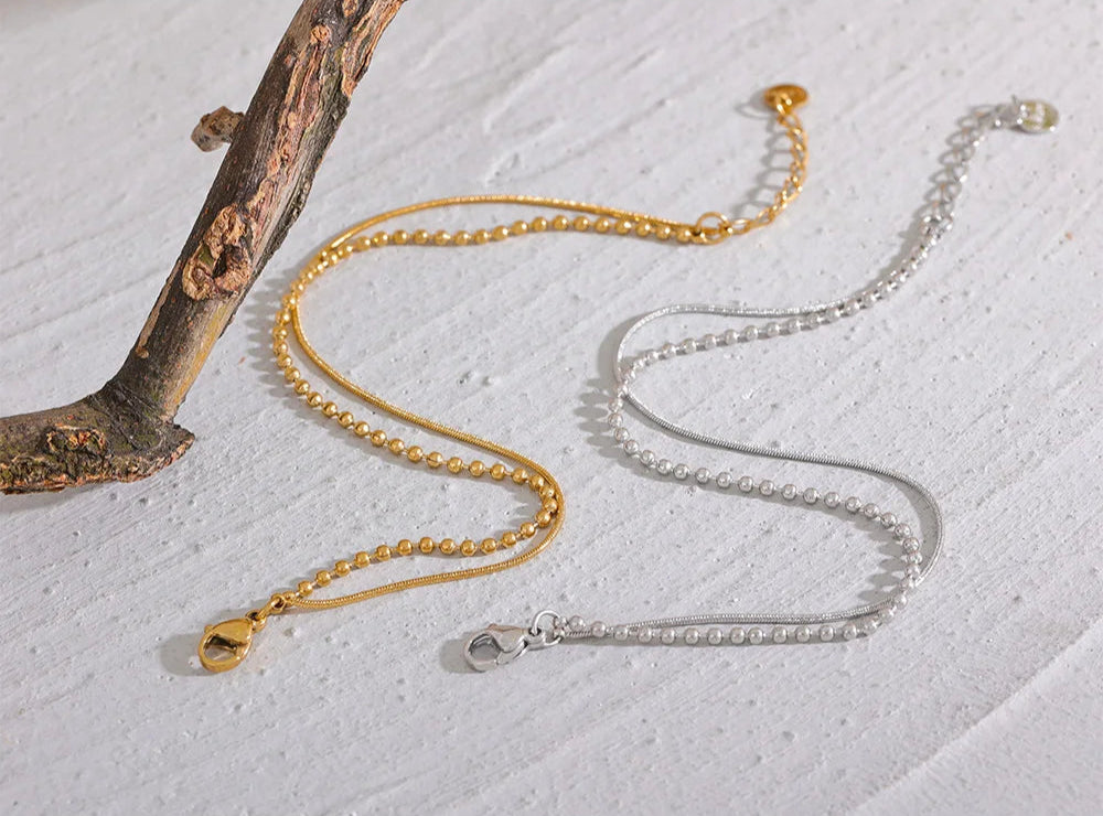 Pulseira Feminina Corrente Duo - Cleo