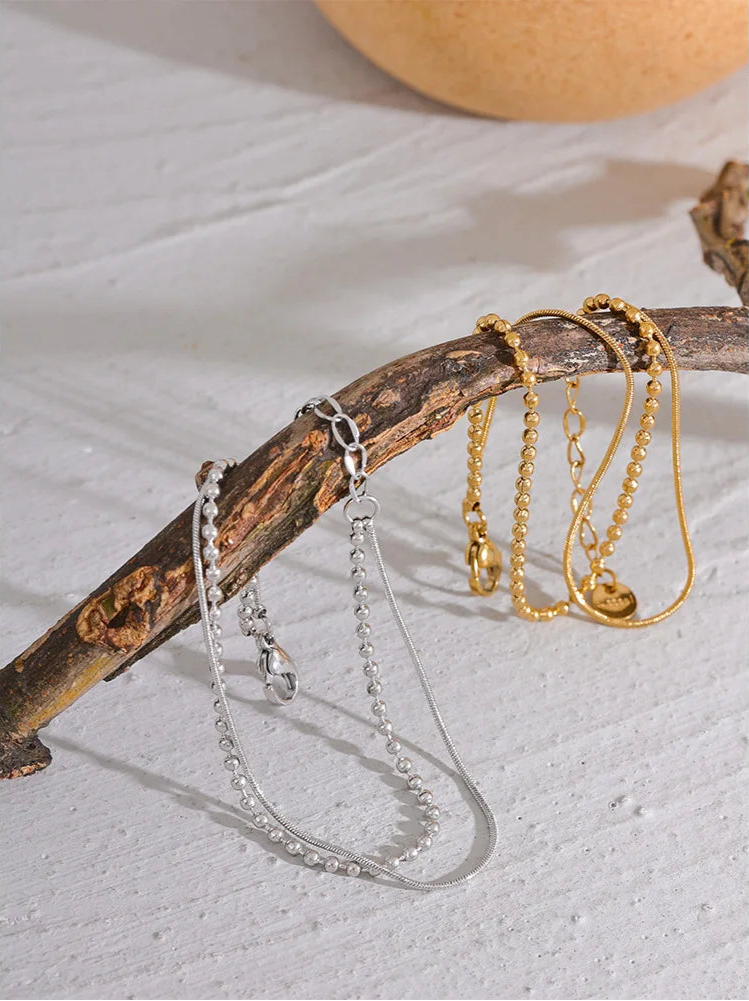 Pulseira Feminina Corrente Duo - Cleo