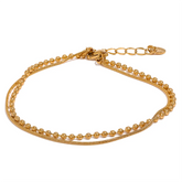 Pulseira Feminina Corrente Duo - Cleo