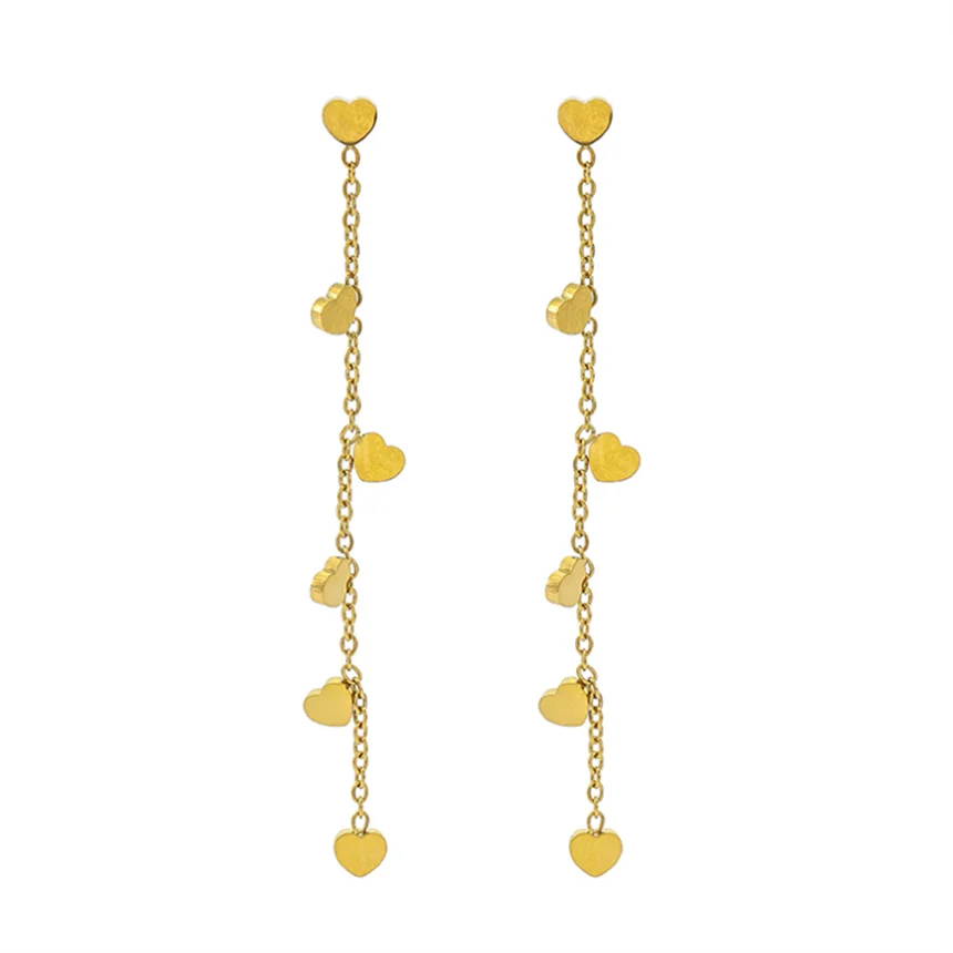 Brinco Fio Longo Coração