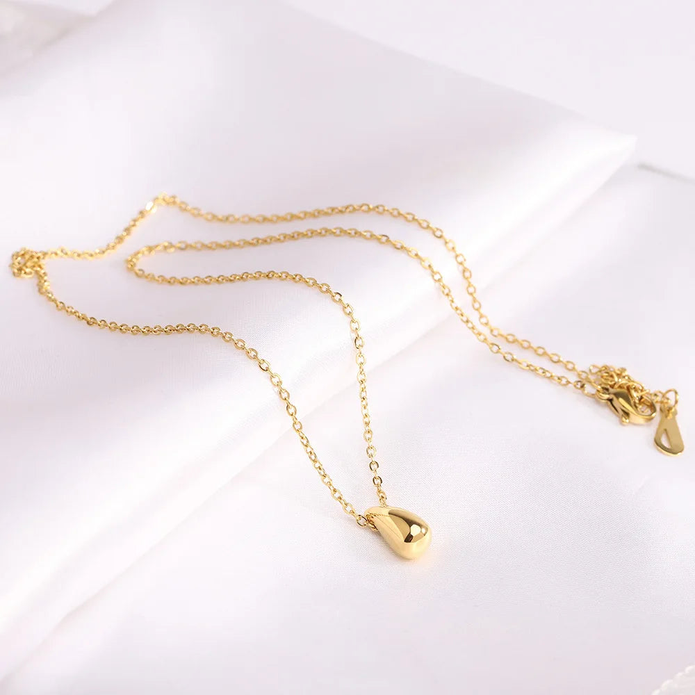 Colar Gota Delicada Aço Inoxidável