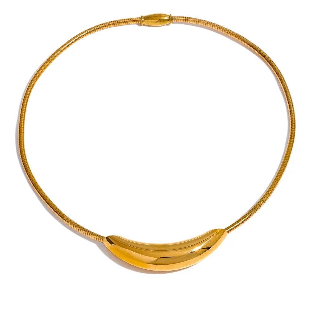 Colar Chocker Luz Banhado a Ouro 18K