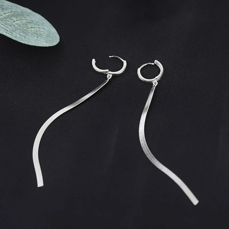 Brinco Argola Fio Longo Dourado