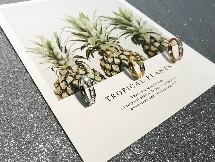 Anel Aparador Aliança Cravejado Zircônia