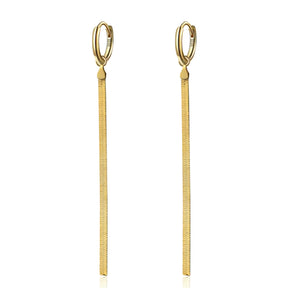 Brinco Argola Fio Longo Dourado