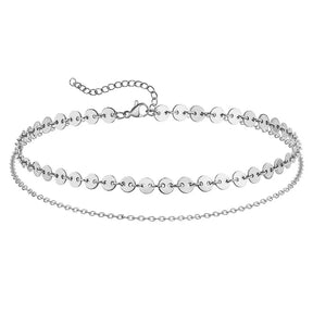 Tornozeleira Corrente Duo Medalhinhas