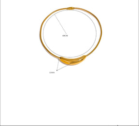 Colar Chocker Luz Banhado a Ouro 18K