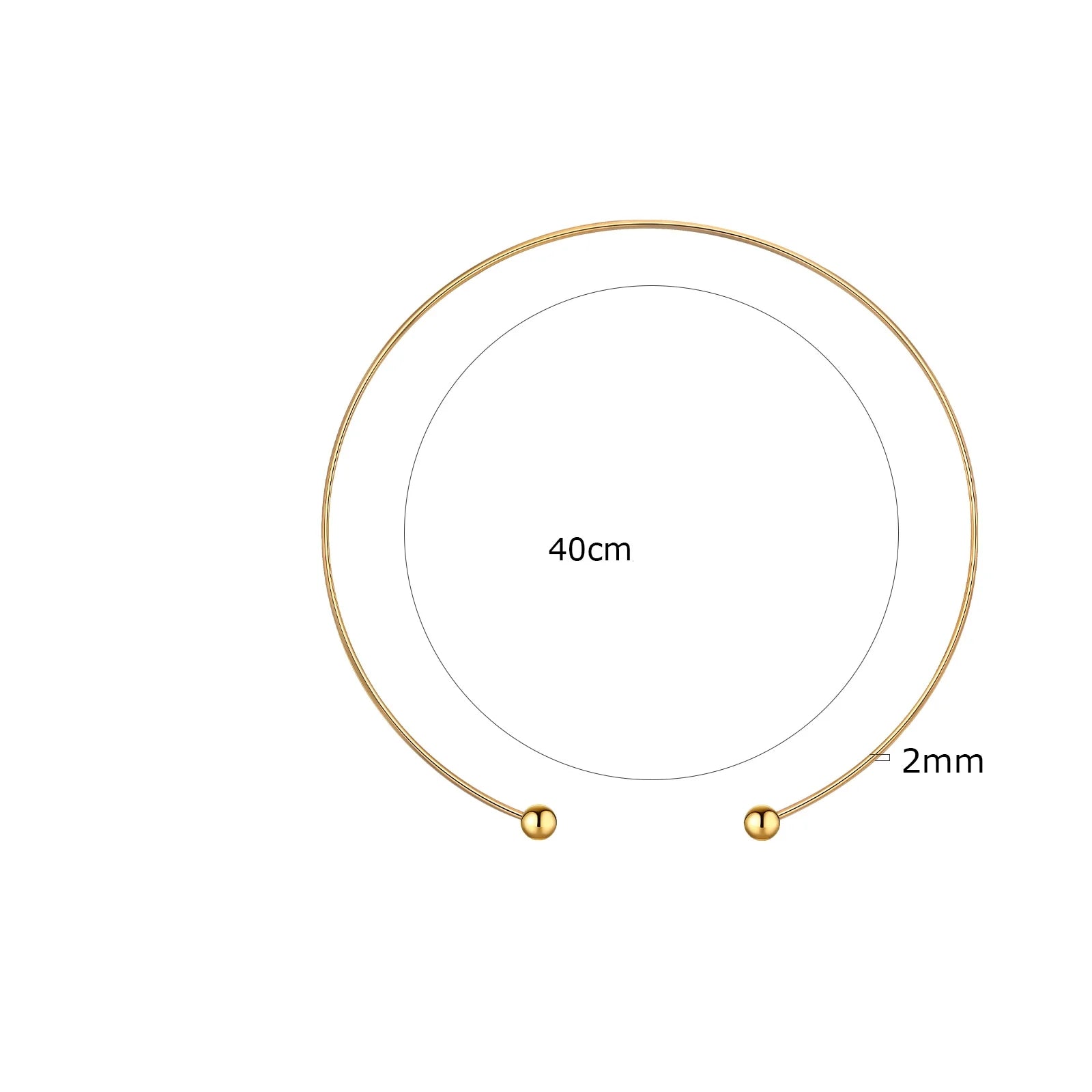 Colar Chocker Fio com Bolinha