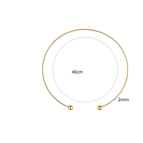 Colar Chocker Fio com Bolinha