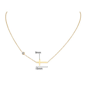 Colar Cruz Ponto de Luz