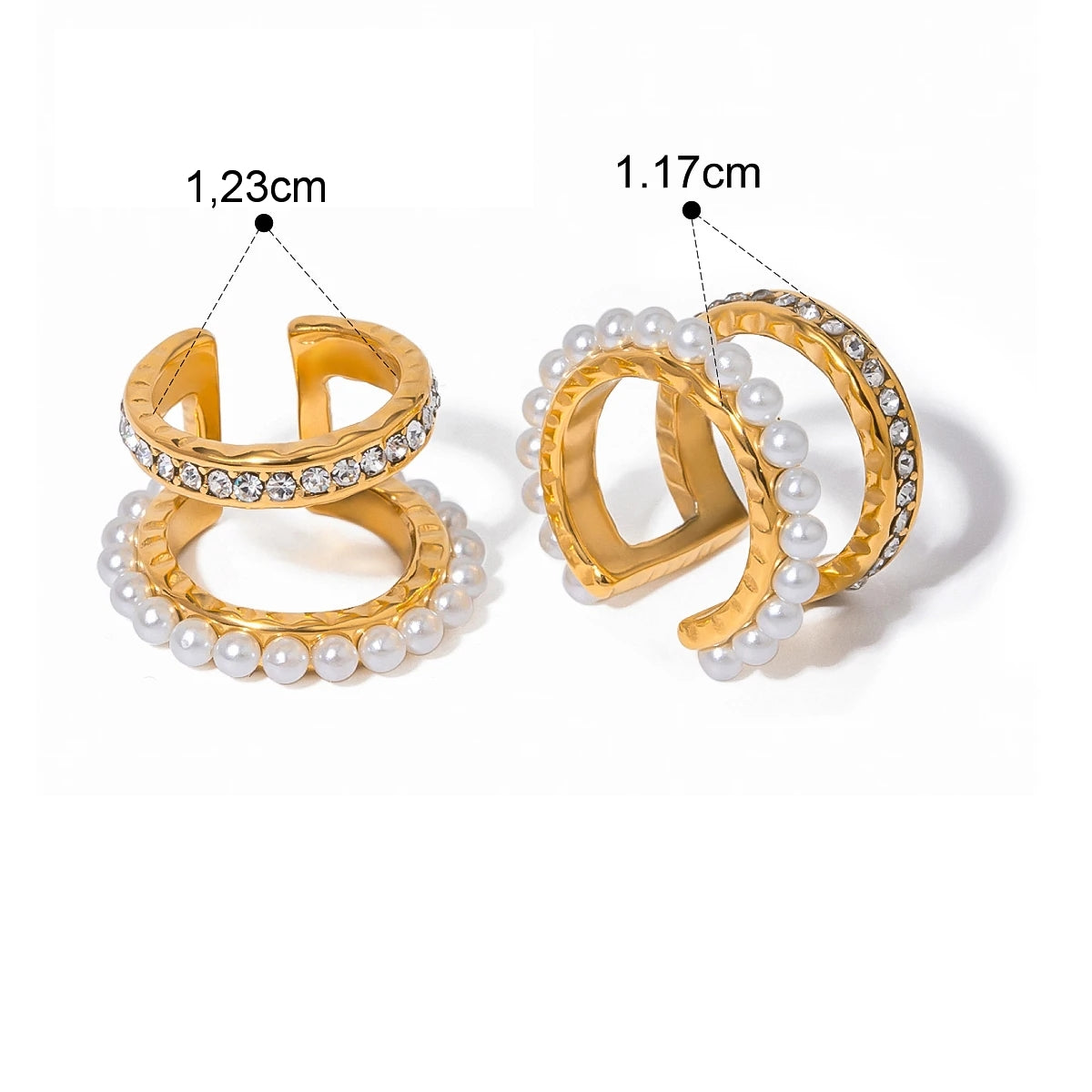 Brinco Piercing Fake Duo Pérola