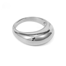 Anel Oval Banhado a Ouro 18K