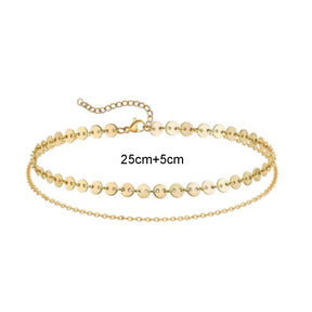 Tornozeleira Corrente Duo Medalhinhas