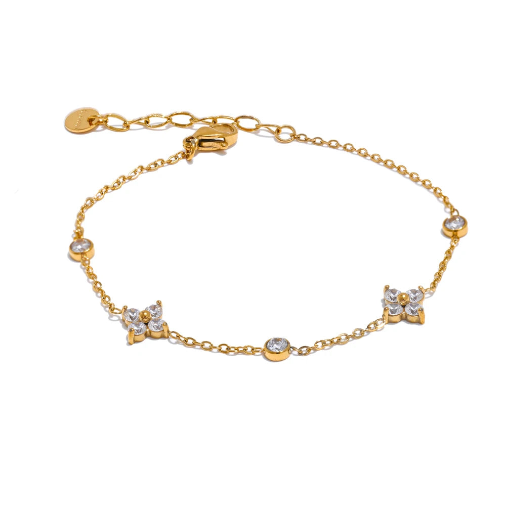 Pulseira Flor Ponto de Luz