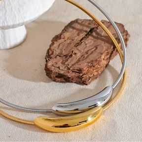 Colar Chocker Luz Banhado a Ouro 18K