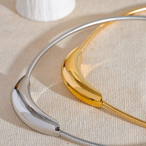 Colar Chocker Luz Banhado a Ouro 18K