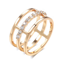 Anel Três Camadas Rose Gold