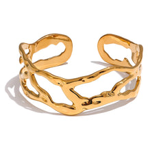 Pulseira Assimétrica Banhada a Ouro 18K