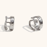 Brinco Piercing Fake Assimétrico Duo