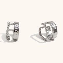 Brinco Piercing Fake Assimétrico Duo