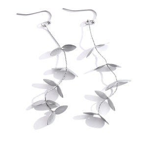 Brinco Folhas Fio Delicado Banhado a Ouro