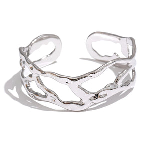 Pulseira Assimétrica Banhada a Ouro 18K