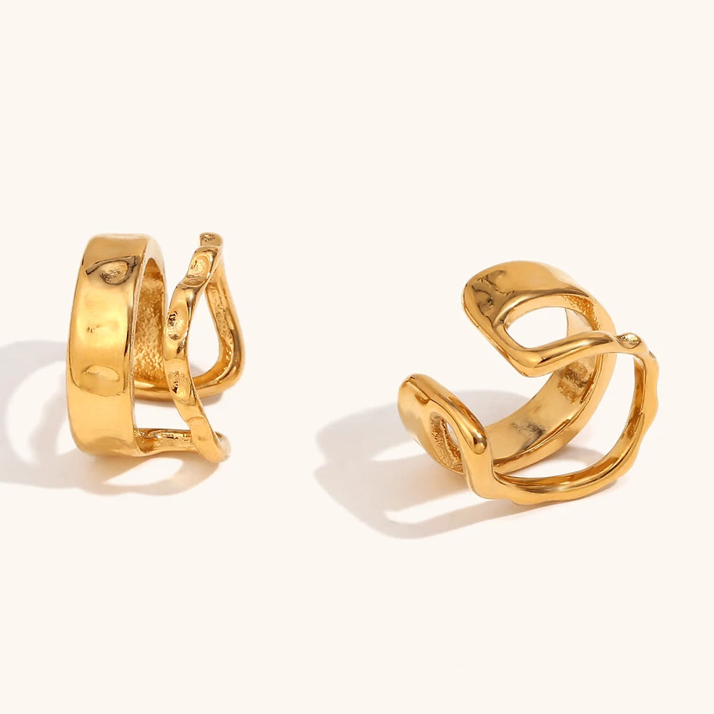 Brinco Piercing Fake Assimétrico Duo