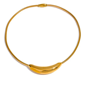 Colar Chocker Luz Banhado a Ouro 18K